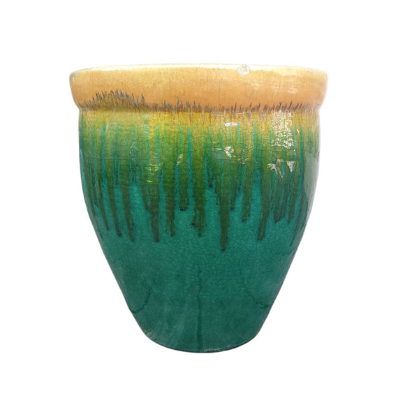 Drip Glaze Garden Flower Planter Jardiniere