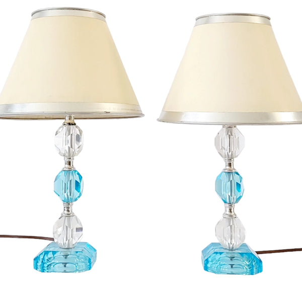 Vintage Crystal Table Lamps