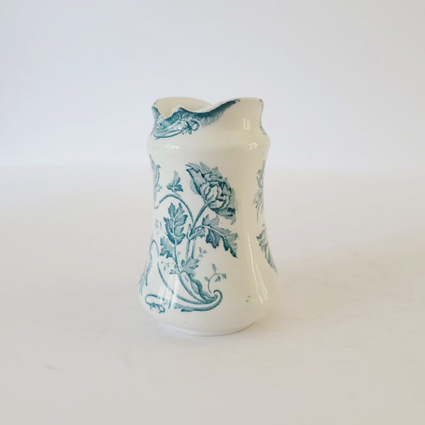 Small Transferware Vase With Poppies