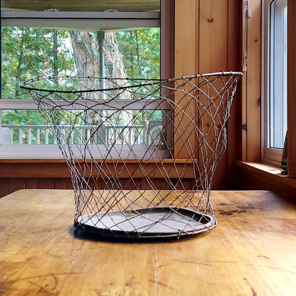Rustic Wire Primitive Industrial Basket
