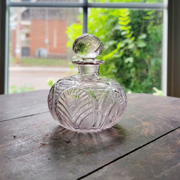 Antique Pressed Glass Scent Peefume Bottle