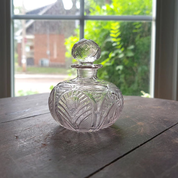 Antique Pressed Glass Scent Peefume Bottle