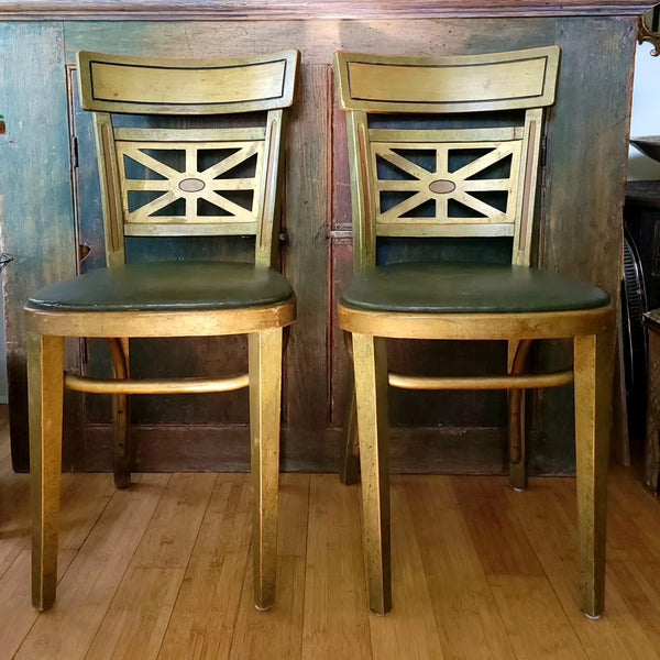 Set Of Five Thonet Bauman Style Bistro Dining Chairs