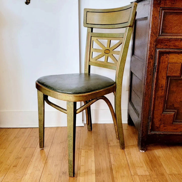 Set Of Five Thonet Bauman Style Bistro Dining Chairs
