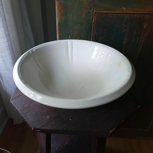 Antique Large Ironstone Bowl