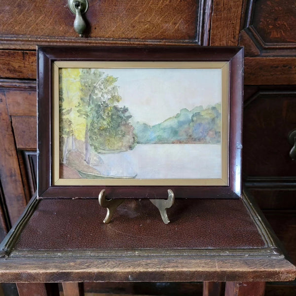 Antique Framed WaterColour Two Sided Landscapes