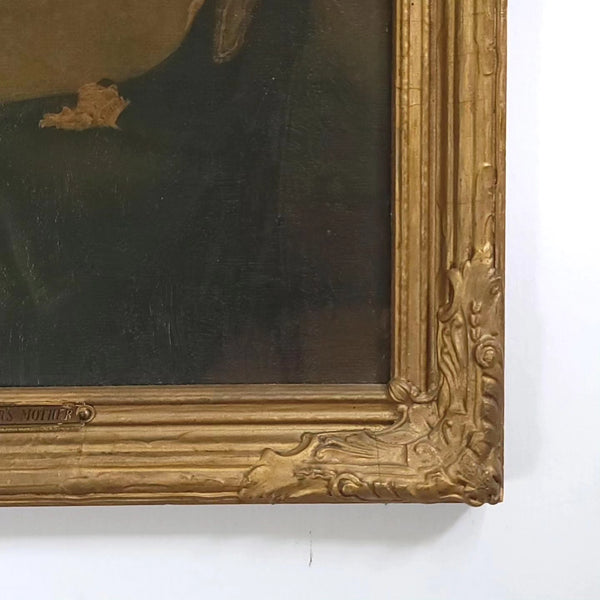 'Whistlers Mother' Framed Antique Litho Print James Whistler