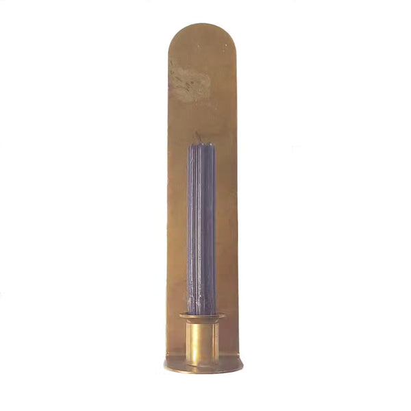 Brass Reflector Candle Sconce