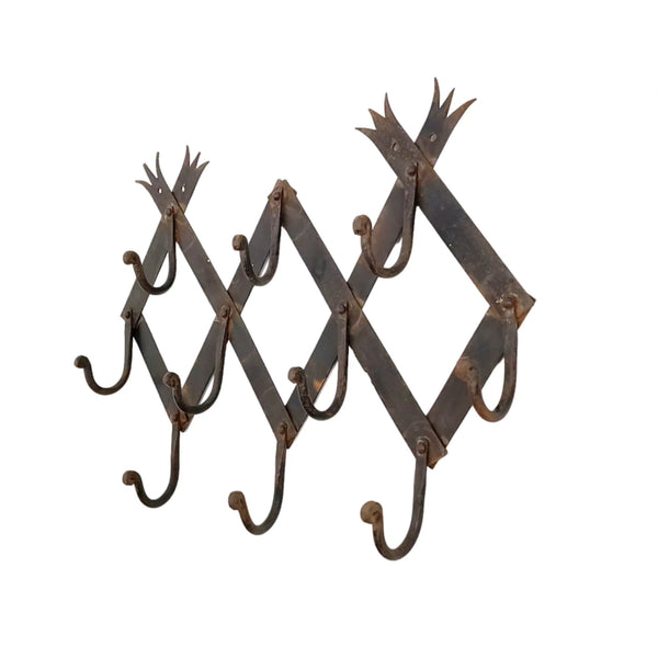 Cast iron best sale wall coat rack