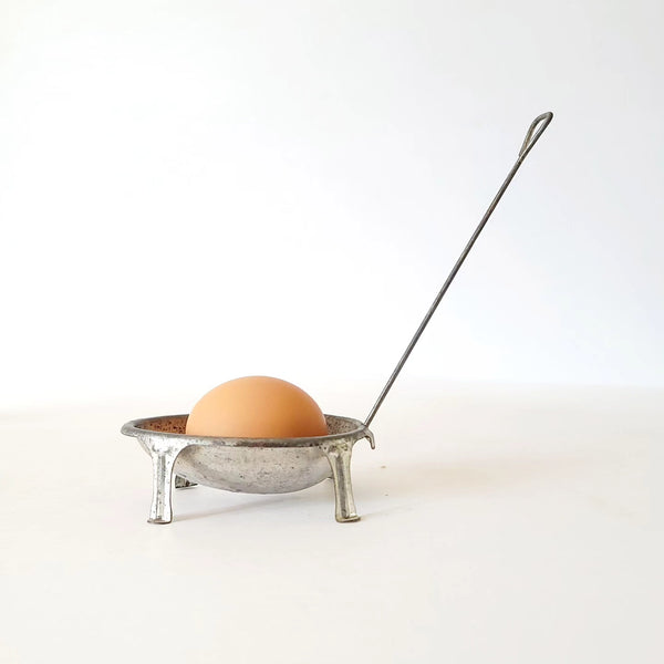 Vintage Metal Countertop Egg Strainer Dipper