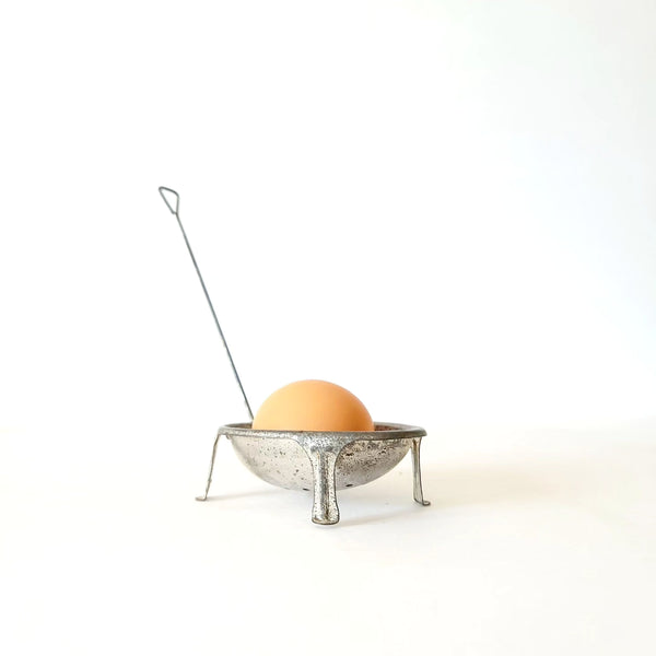 Vintage Metal Countertop Egg Strainer Dipper