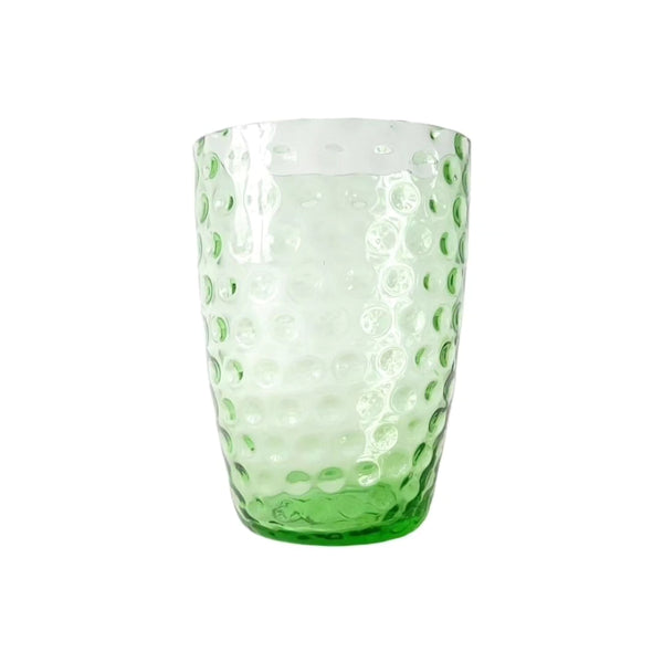 Green Glass Bubble Glass Vase