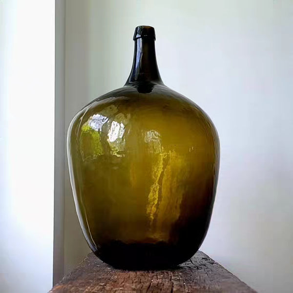 Antique French Blown Glass Demijohn