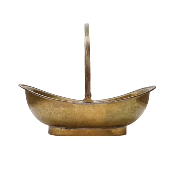 Brass Serving Dish With Handle