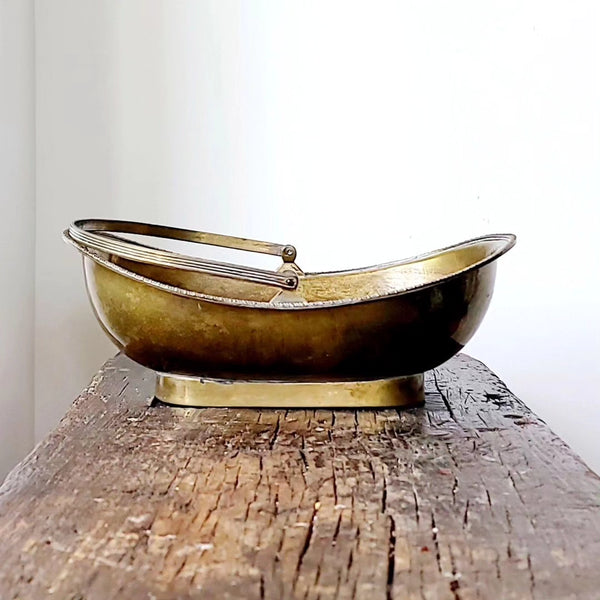 Brass Serving Dish With Handle