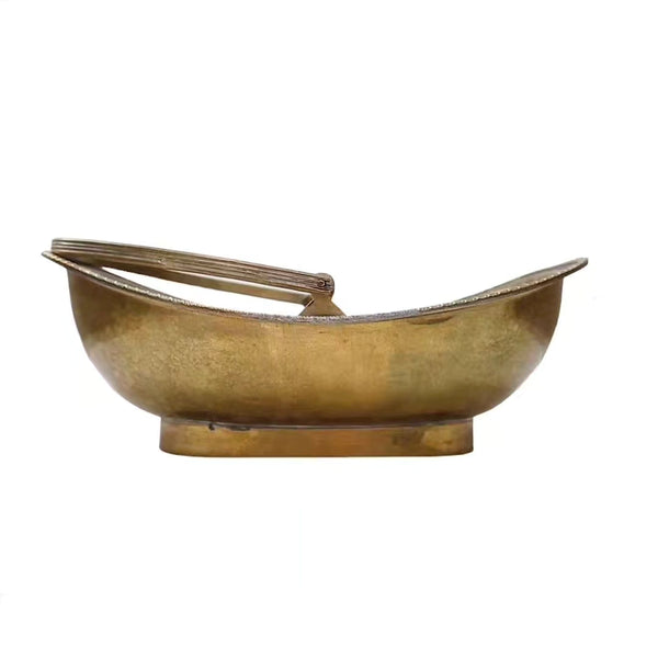 Brass Serving Dish With Handle