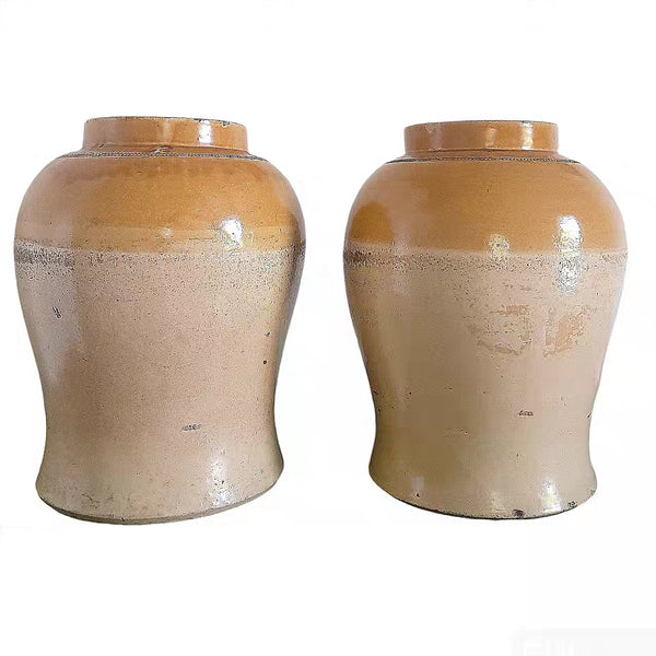 Antique English Stoneware Crocks Apothecary Jars