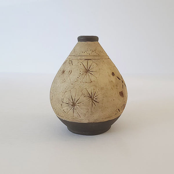 Weller Pottery Burntwood Claywood Small Vessel