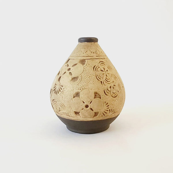 Weller Pottery Burntwood Claywood Small Vessel