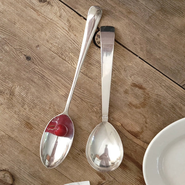 Silver Serving Spoons Ladles Tableware Flatware