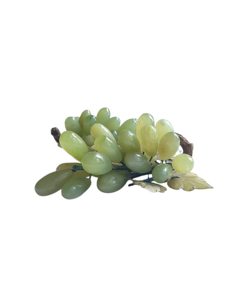 Vintage Pair Of Jade Grapes