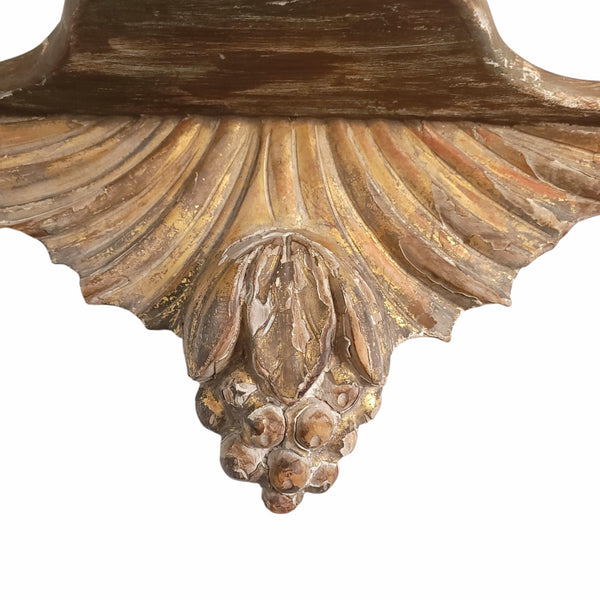 Antique Italian Gilt Wall Shelf Sconce