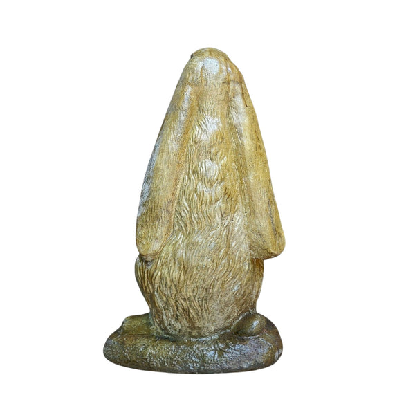 Cast Cement Painted Garden Hare Rabbit Statuary