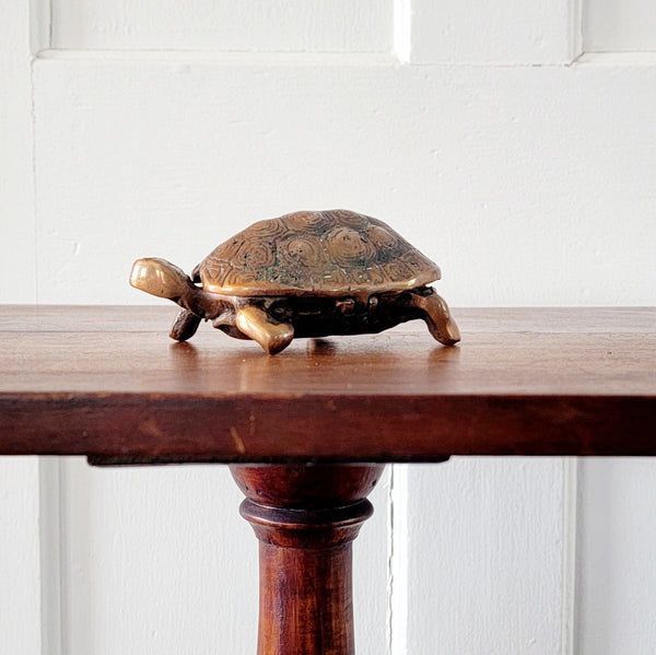 Copper Turtle Trinket Hinged Dish