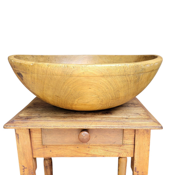 Beautiful Large Antique Quebec Butter Bowl