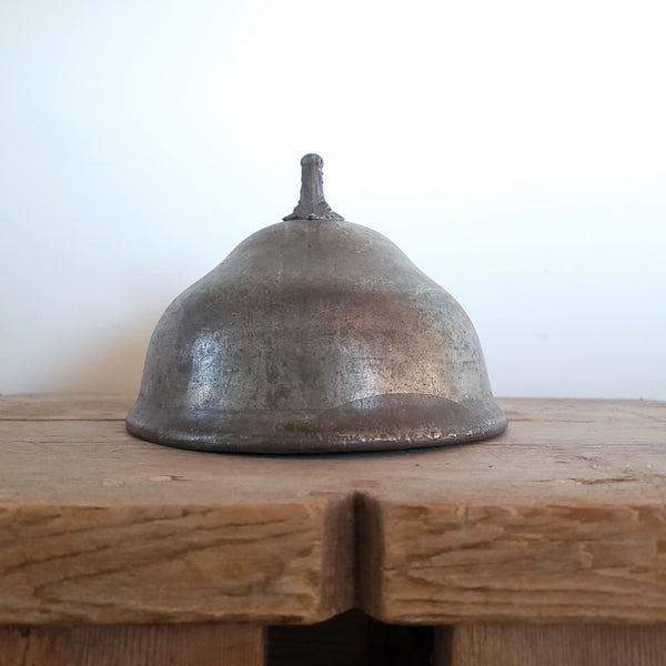 Antique English Pewter Metal Food Dome