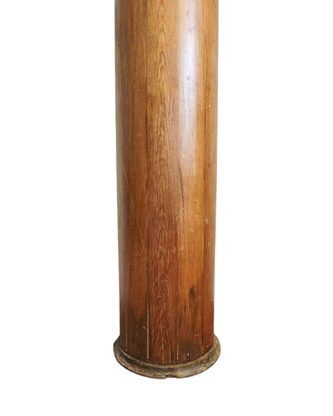 Antique Pine Pedestal Column