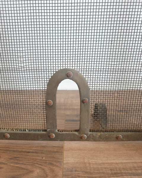 Oscar Bach Antique Seahorse Andirons