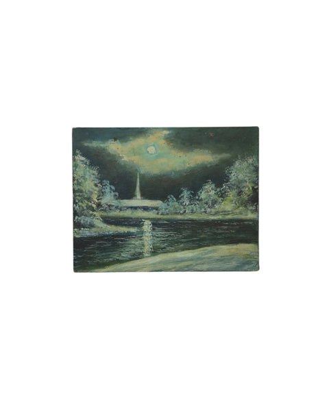 'A Winters Night' Oil On Board