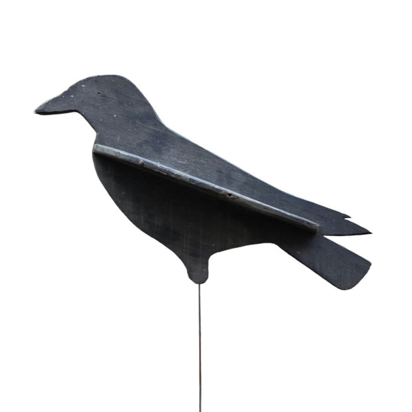 Vintage Wood Crow Decoy