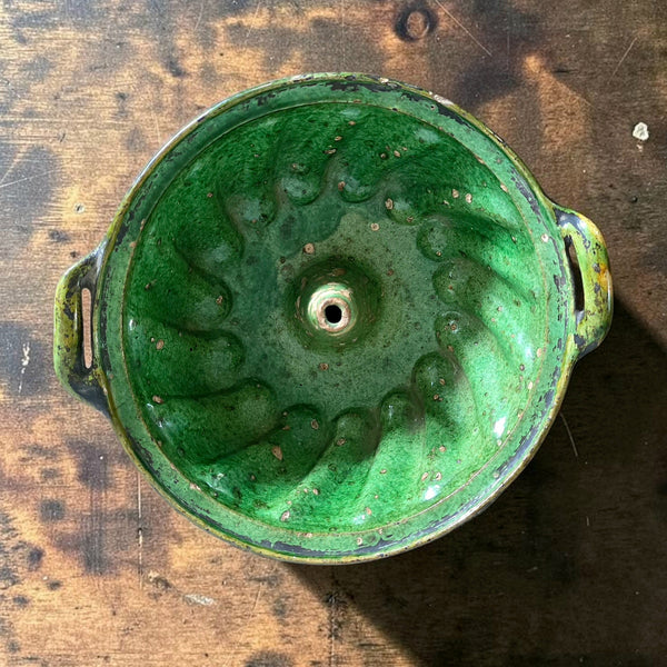 19th Century French Redware Cake Mold