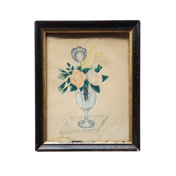 Still Life Antique Floral Watercolour Theorem