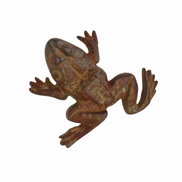 Charming Cast Iron Garden Frog