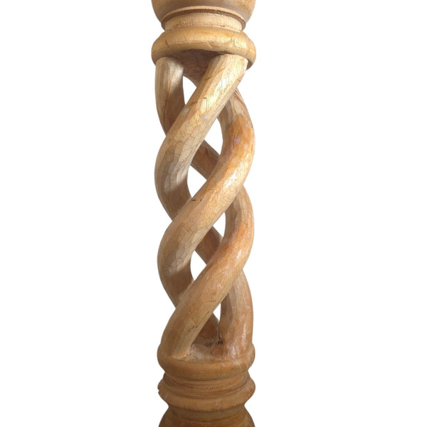 Pine Barley Twist Pedestal Column