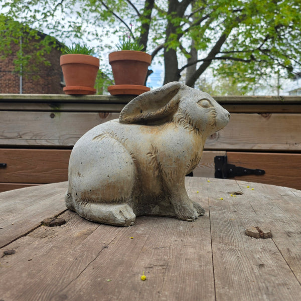 Wonderful Cast Cement Garden Rabbit