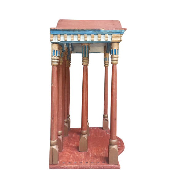 Antique Folk Art Quebec Shrine Architectural Model