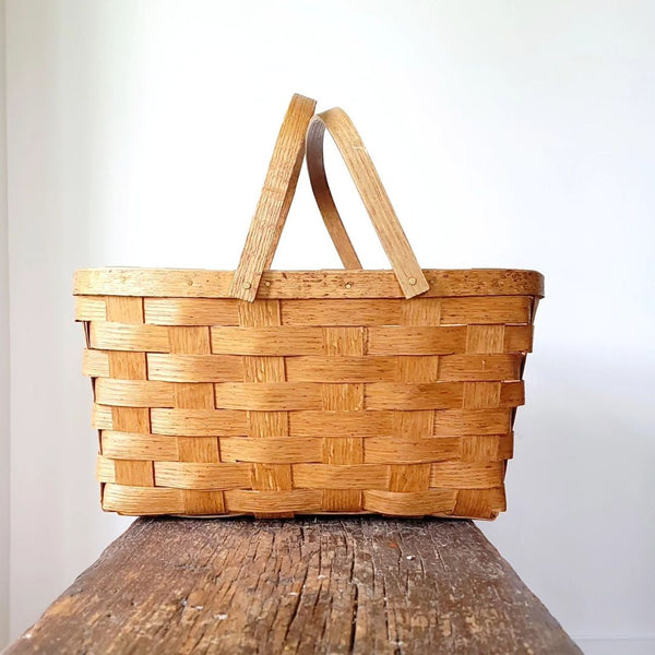 Woven Picnic Hamper Basket