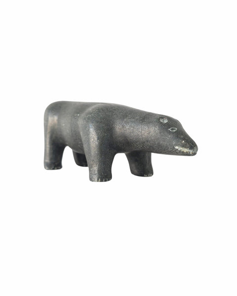 Inuit Soapstone Bear Signed