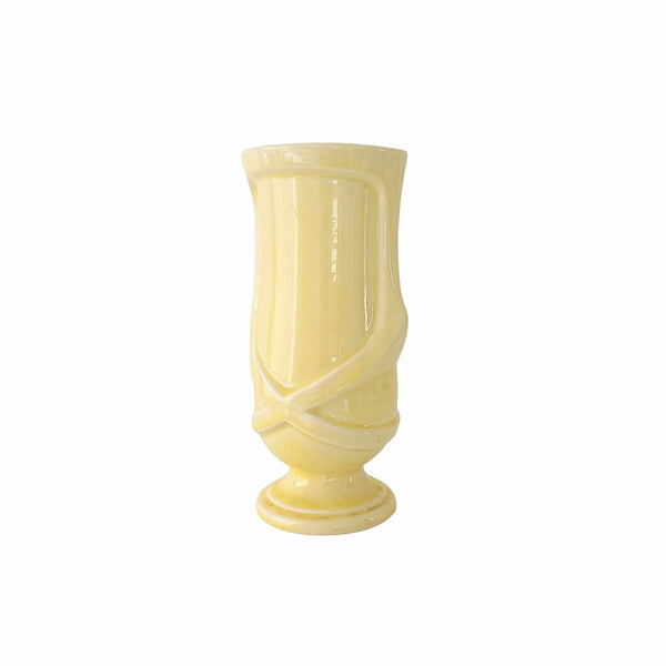 Soft Yellow Pottery Vase