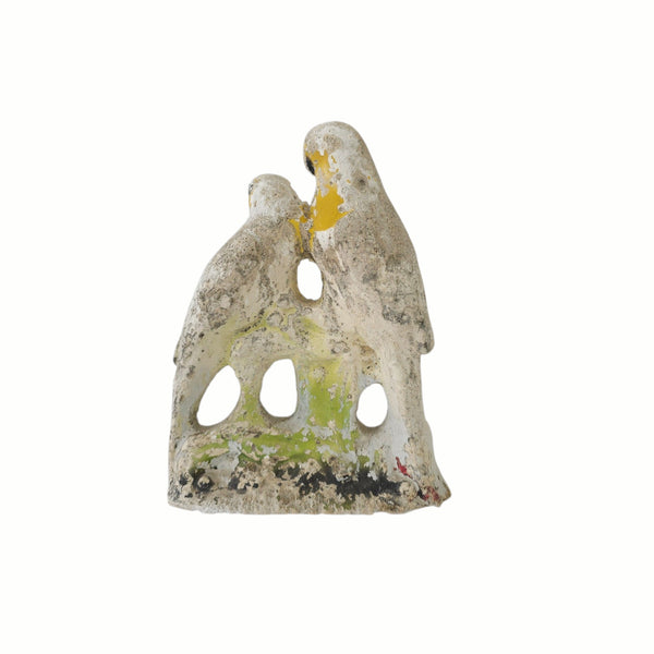 Antique Chalkware Lovebirds
