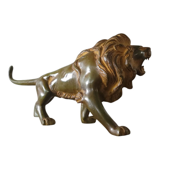 Japanese Cast Bronze Lion