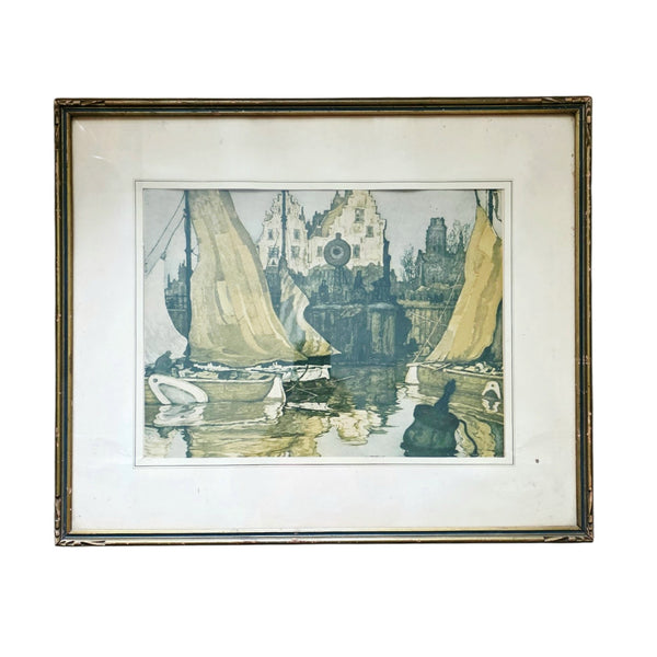 Hornyansky Netherlands Harbour Print