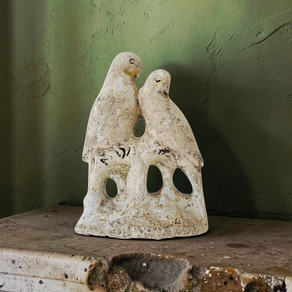 Antique Chalkware Lovebirds