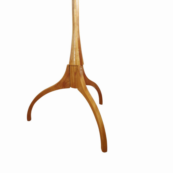 Artisan Made Cherry Wood Shaker Style Candlestand Side Table