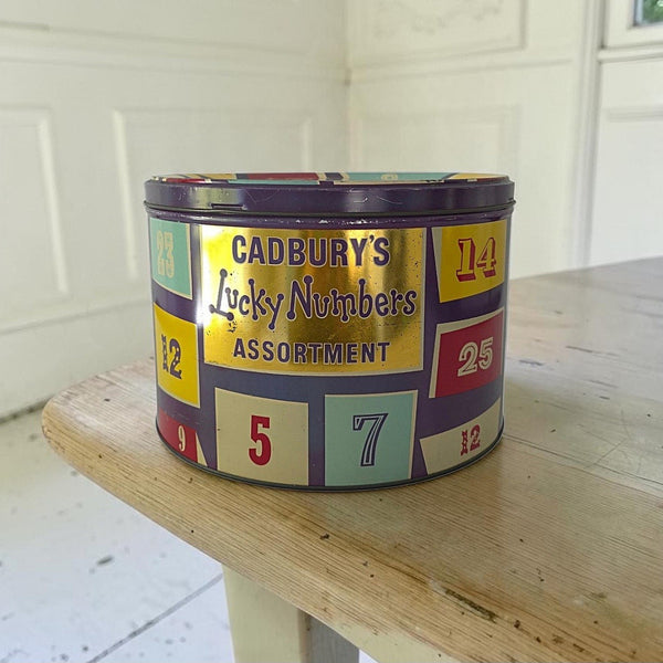 Circa 1950's Cadbury's Lucky Nubers Assortment Tin