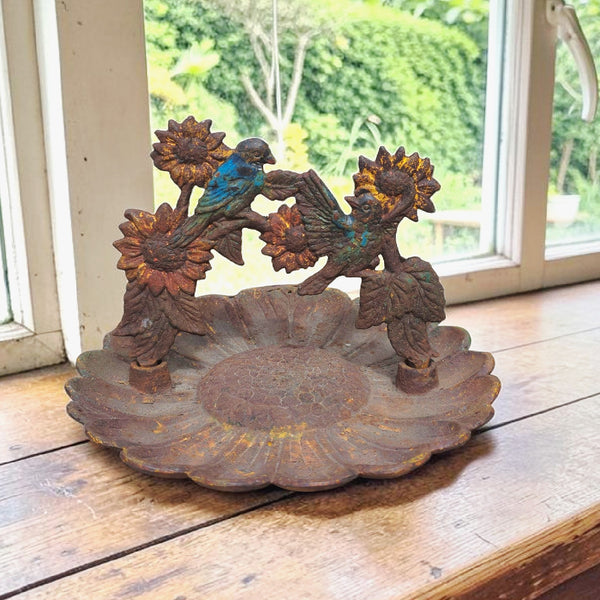 Cast Iron Table Top Bird Seed Feeder